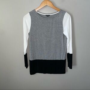 Club Monaco Colorblock long sleeve top